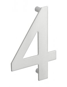 THIRARD - Chiffre 4 à visser  inox  H.100mm
