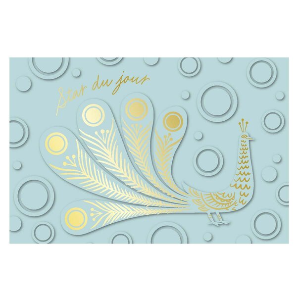 Carte Anniversaire Star Du Jour - Bleu - Draeger paris