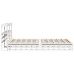 vidaXL Cadre de lit sans matelas blanc 140x190 cm bois de pin massif