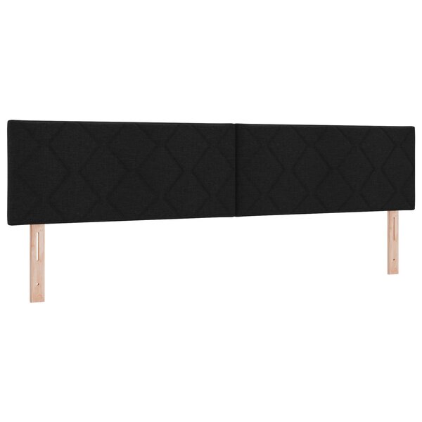 Headboard vidaXL Design en Blocs de Diamant Noir 200 cm Tissu