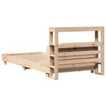 vidaXL Cadre de lit sans matelas 90x200 cm bois de pin massif