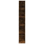 vidaXL Garde-robe chêne fumé 30x50x200 cm bois d'ingénierie