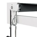 vidaXL Auvent rétractable automatique anthracite 3 5x2 5 m