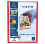 Protège-documents En Polypropylène Semi Rigide Kreacover® Opaque 80 Vues - A4 - Couleurs Assorties - X 12 - Exacompta