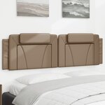 vidaXL Coussin de tête de lit cappuccino 180 cm similicuir