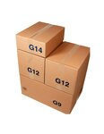 (lot  20 caisses) caisse carton palettisable économique standard 600 x 400 x 200 mm