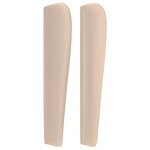 vidaXL Tête de lit avec oreilles Cappuccino 183x23x118/128 cm