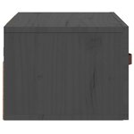 vidaXL Table de chevet murale Gris 40x29 5x22 cm