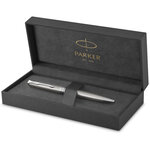 PARKER Sonnet Stylo bille  acier inoxydable  Recharge noire pointe moyenne  Coffret cadeau