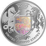 LIBERTAD 1 Once Argent Proof Monnaie 1000 Satoshi United Crypto States 2025