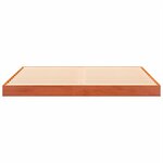 vidaXL Cadre de lit cire marron 140x200 cm bois de pin massif