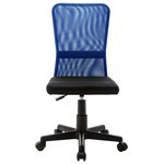 Chaise fauteuil siège de bureau informatique étude et 44 x 52 x 100 cm tissu en maille bleu 02_0024037