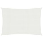vidaXL Voile d'ombrage 160 g/m² Blanc 2 5x3 m PEHD