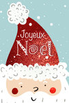 61-5839 Carte Joyeux Noël avec enveloppe blanche 12x17 5cm