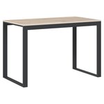 Bureau table poste de travail meuble d'ordinateur informatique étude d'ordinateur et chêne 110 x 60 x 73 cm Aggloméré brun 02_0023751