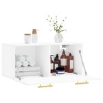 vidaXL Armoire murale blanc 80x36 5x35 cm bois d'ingénierie