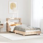 vidaXL Cadre de lit sans matelas 90x200 cm bois de pin massif
