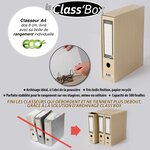 Lot de 11 classeurs a4 avec boîte class'box eco 100  recyclé - marque enveloppebulle