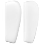 vidaXL Tête de lit avec oreilles Blanc 203x23x78/88 cm Similicuir