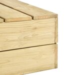 vidaXL Salon de jardin 3 Pièces Bois de pin imprégné