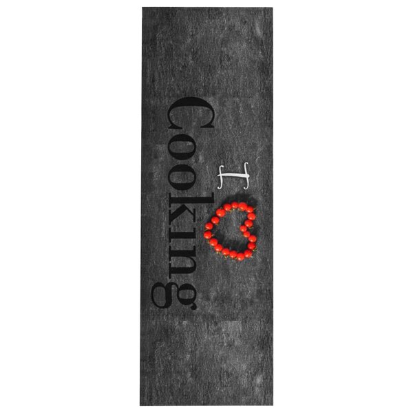 vidaXL Tapis de sol de cuisine lavable Cooking 45x150 cm