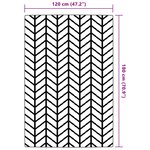 vidaXL Tapis d'extérieur Gris 120x180 cm PP