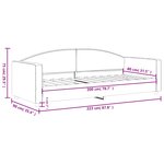 vidaXL Lit de repos taupe 80x200 cm tissu