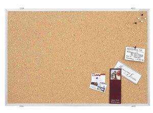 Tableau en liège SP 900 x 600 mm Cadre Aluminum MAGNÉTOPLAN