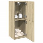 vidaXL Armoire de salle de bain Chêne sonoma 30x30x80 cm Aggloméré