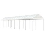 vidaXL Belvédère avec toit blanc 15 61x2 28x2 69 m polyéthylène