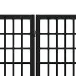 vidaXL Cloison de séparation pliable 5 panneaux 200x170 cm Noir