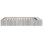 vidaXL Cadre de lit sonoma gris 120x200 cm bois d'ingénierie