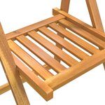 vidaXL Chaises pliables de jardin lot de 4 Bois d'acacia massif