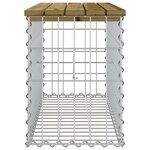 vidaXL Banc de jardin design gabion 83x31 5x42 cm bois de pin imprégné