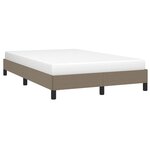 vidaXL Cadre de lit taupe 120x190 cm tissu