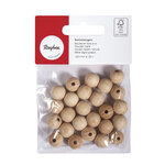 Boules en bois ø 12 mm - FSC100  - percées 3 mm - 25 pièces