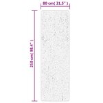vidaXL Tapis shaggy PAMPLONA poils longs moderne anthracite 80x250 cm