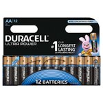 Duracell piles alcalines aa ultra power 12 pièces