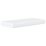 vidaXL Lit avec matelas Dover bleu 100x200 cm tissu