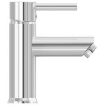 vidaXL Robinet de lavabo de salle de bain Finition chromée 130x176 mm