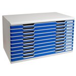 Module De Classement Modulo Office 10 Tiroirs A3 - Bleu - Exacompta