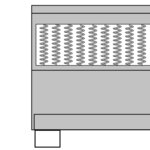 vidaXL Sommier à lattes de lit Gris foncé Tissu 160x200 cm