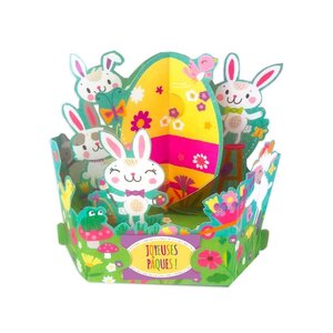 Carte de pâques pop up - oeuf 3d - draeger paris