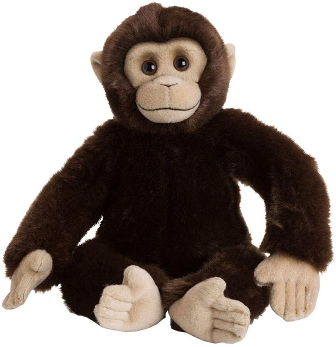 WWF - Peluche Singe Chimpanzé - Peluche Réaliste avec de Nombreux Détails  Ressemblants - Douce et Souple - Normes CE - Hauteur 30 cm