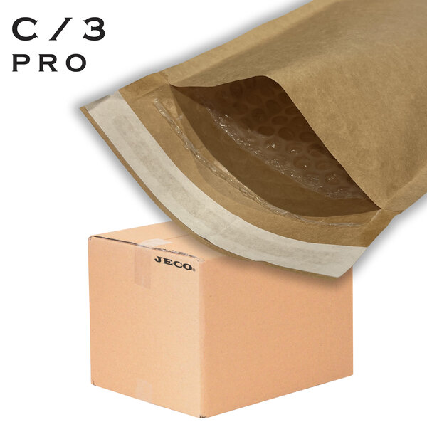 Lot de 100 Enveloppes à bulles marrons C/3 150×215