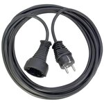 Rallonge électrique 25m noire en plastique h05vv-f 3g1 5 brennenstuhl