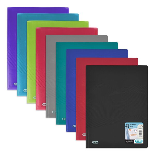 Protège document OSMOSE A4 80POCH PP Coloris aléatoire ELBA