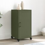 vidaXL Buffet vert olive 36x39x72 cm acier laminé à froid