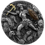 BARBARIAN Woman Warrior 2 Once Argent Monnaie 5 Dollars Niue 2024