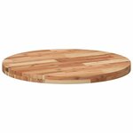 vidaXL Dessus de table rond Ø70x4 cm bois massif d'acacia